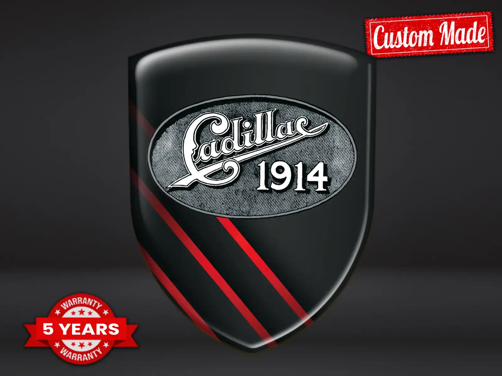 Cadillac Emblemi Auto Personalizzati Premium Minimal ST